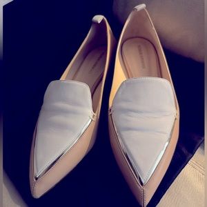 Nicolas Kirkwood Leather Loafer Pink and Cream